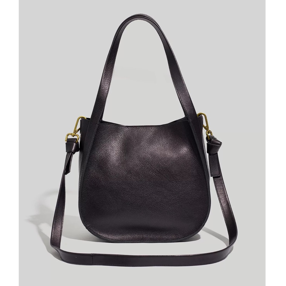 Madewell The Sydney Shoulder Bag Black Leather